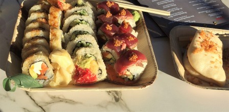 Rooftop sushi.